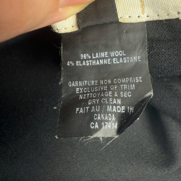 MARIE SAINT PIERRE Stretch Wool Sculptural Funnel Collar Zip Black Jacket Size 4 - Picture 10 of 11